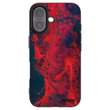 Picasee fekete szilikon tok az alábbi mobiltelefonokra Apple iPhone 16 - Organic red