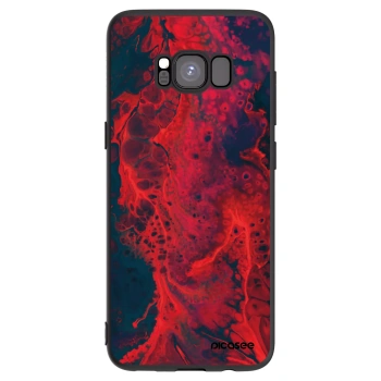 Picasee fekete szilikon tok az alábbi mobiltelefonokra Samsung Galaxy S8 G950F - Organic red