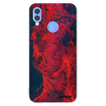 Picasee átlátszó szilikon tok az alábbi mobiltelefonokra Honor 10 Lite - Organic red