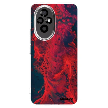 Picasee átlátszó szilikon tok az alábbi mobiltelefonokra Honor 200 5G - Organic red