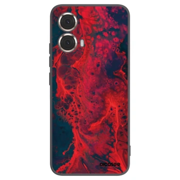 Picasee fekete szilikon tok az alábbi mobiltelefonokra Motorola Moto G85 - Organic red