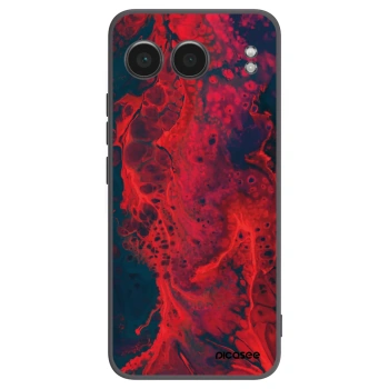 Picasee fekete szilikon tok az alábbi mobiltelefonokra OnePlus Nord 4 - Organic red