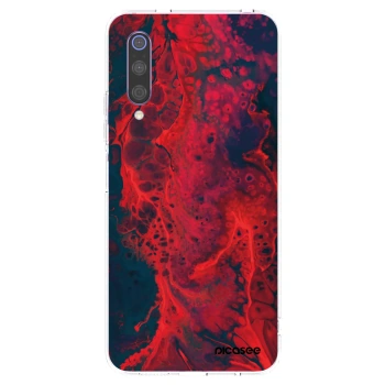 Picasee átlátszó szilikon tok az alábbi mobiltelefonokra Xiaomi Mi 9 - Organic red