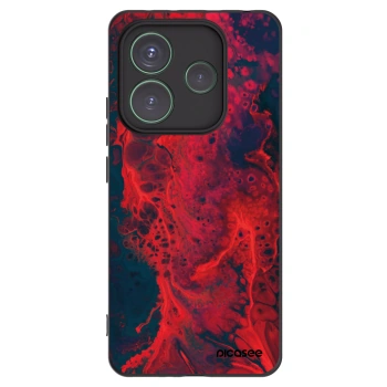 Picasee fekete szilikon tok az alábbi mobiltelefonokra Xiaomi Redmi Note 14 5G - Organic red