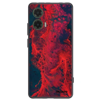 Picasee fekete szilikon tok az alábbi mobiltelefonokra Motorola Moto G35 5G - Organic red