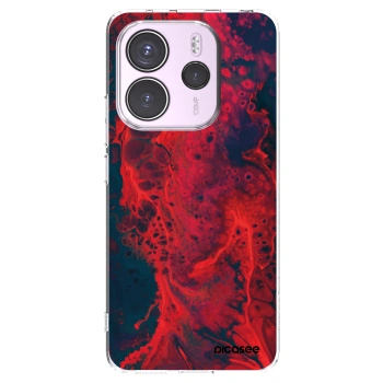 Picasee átlátszó szilikon tok az alábbi mobiltelefonokra Xiaomi Redmi Note 14 4G - Organic red