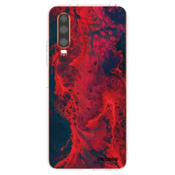 Picasee átlátszó szilikon tok az alábbi mobiltelefonokra Huawei P30 - Organic red