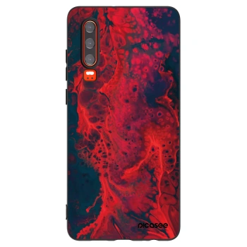 Picasee fekete szilikon tok az alábbi mobiltelefonokra Huawei P30 - Organic red