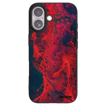 Picasee fekete szilikon tok az alábbi mobiltelefonokra Apple iPhone 17 - Organic red
