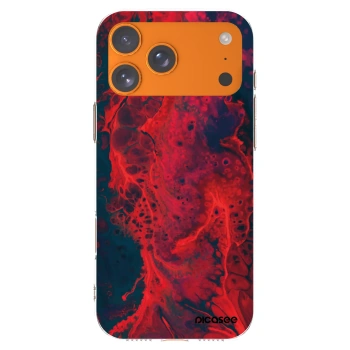 Picasee átlátszó szilikon tok az alábbi mobiltelefonokra Apple iPhone 17 Pro Max - Organic red