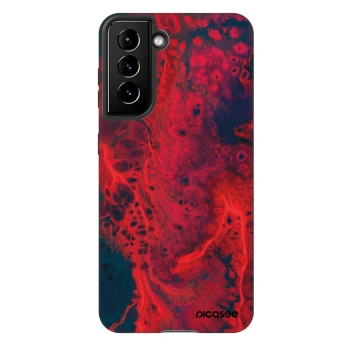 Szilikon tok erre a típusra Samsung Galaxy S21 5G G991B - Organic red