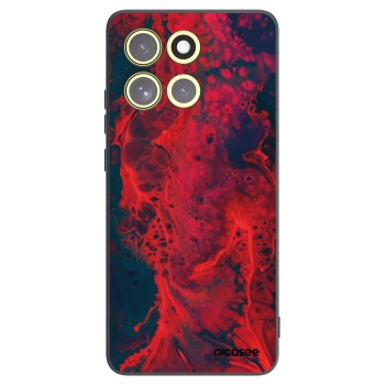 Picasee fekete szilikon tok az alábbi mobiltelefonokra Motorola Moto G86 5G - Organic red