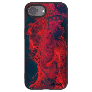 Picasee fekete szilikon tok az alábbi mobiltelefonokra Apple iPhone 17e - Organic red