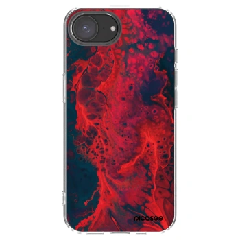 Picasee átlátszó szilikon tok az alábbi mobiltelefonokra Apple iPhone 17e - Organic red