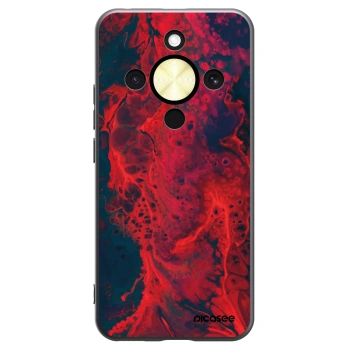 Picasee fekete szilikon tok az alábbi mobiltelefonokra Honor Magic8 Lite 5G - Organic red