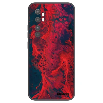 Picasee fekete szilikon tok az alábbi mobiltelefonokra Xiaomi Mi Note 10 Lite - Organic red