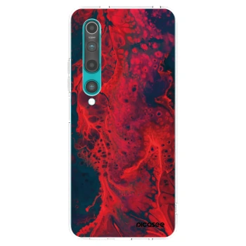 Picasee átlátszó szilikon tok az alábbi mobiltelefonokra Xiaomi Mi 10 - Organic red