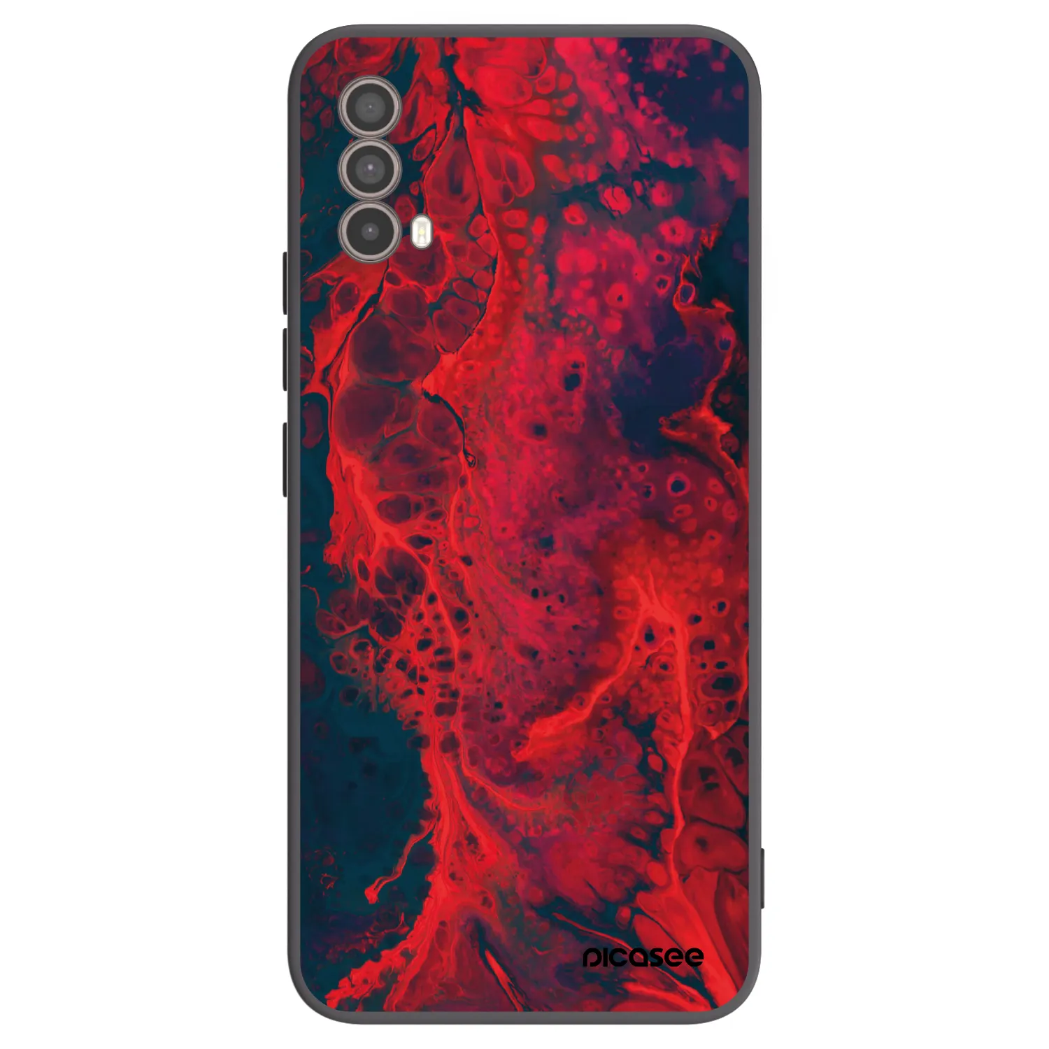 Picasee fekete szilikon tok az alábbi mobiltelefonokra Motorola Moto E40 - Organic red