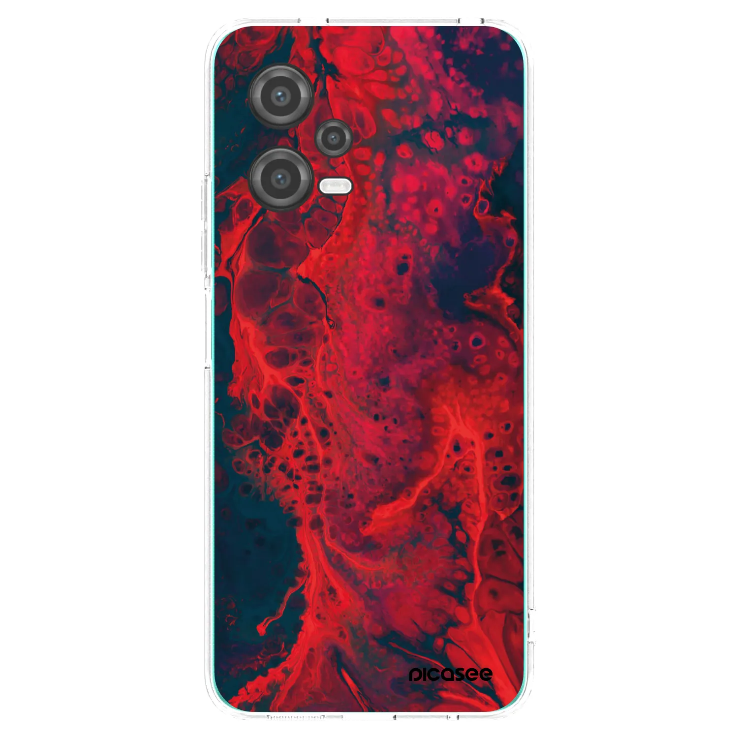 Picasee átlátszó szilikon tok az alábbi mobiltelefonokra Xiaomi Poco X5 - Organic red
