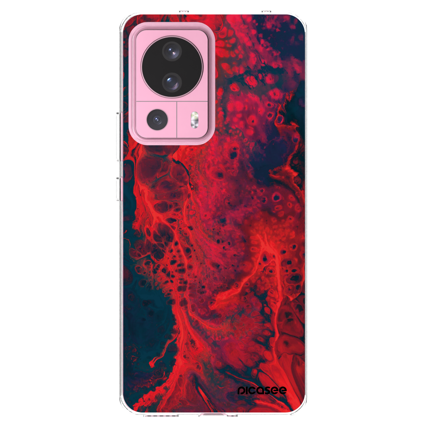 Picasee átlátszó szilikon tok az alábbi mobiltelefonokra Xiaomi 13 Lite - Organic red