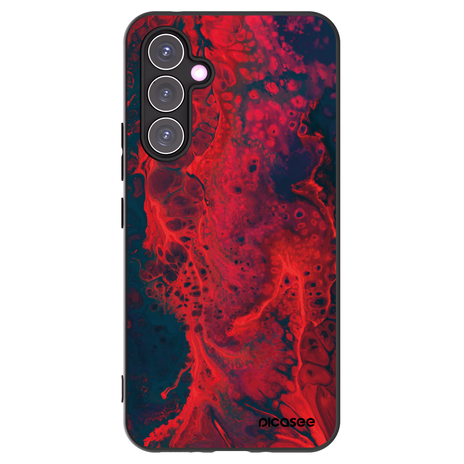 Picasee fekete szilikon tok az alábbi mobiltelefonokra Samsung Galaxy A54 5G A546B - Organic red
