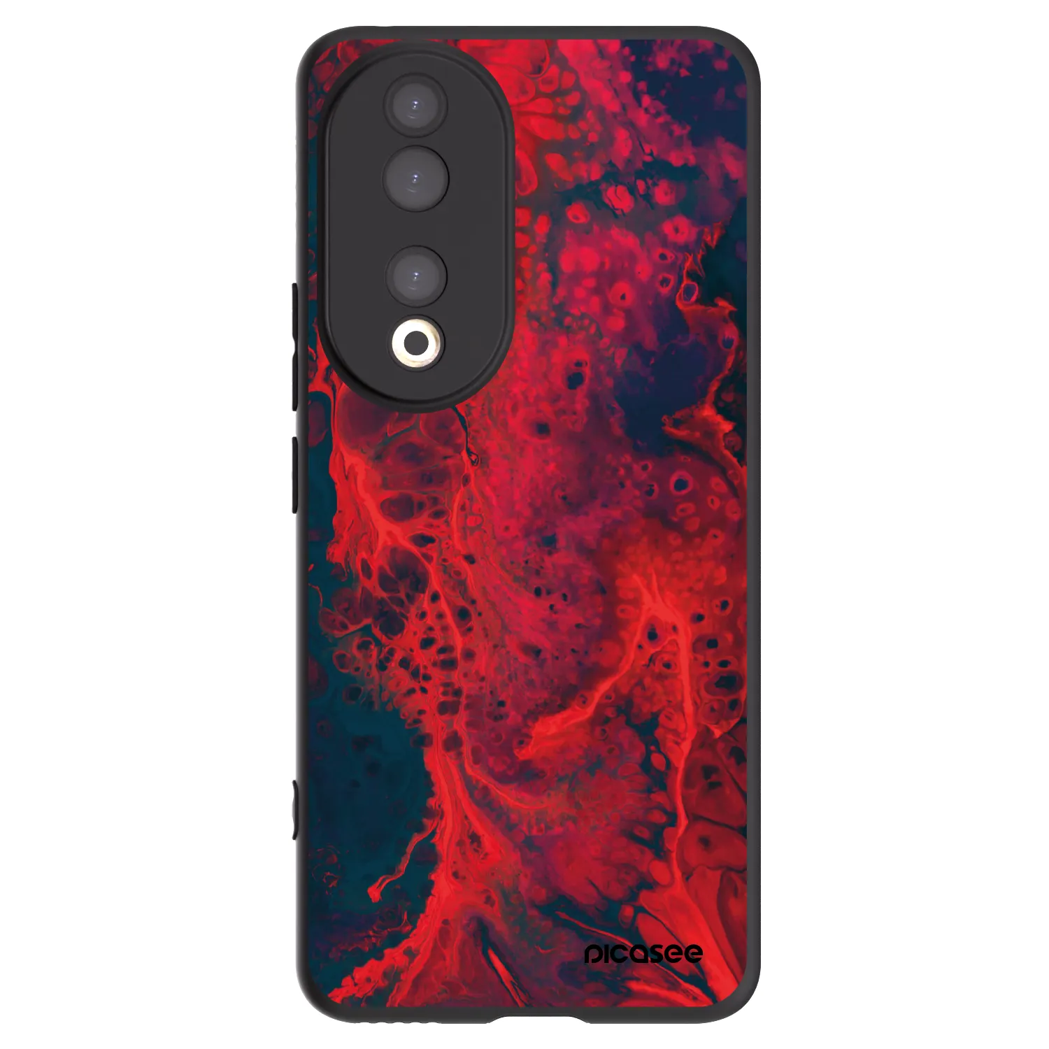 Picasee fekete szilikon tok az alábbi mobiltelefonokra Honor 90 5G - Organic red
