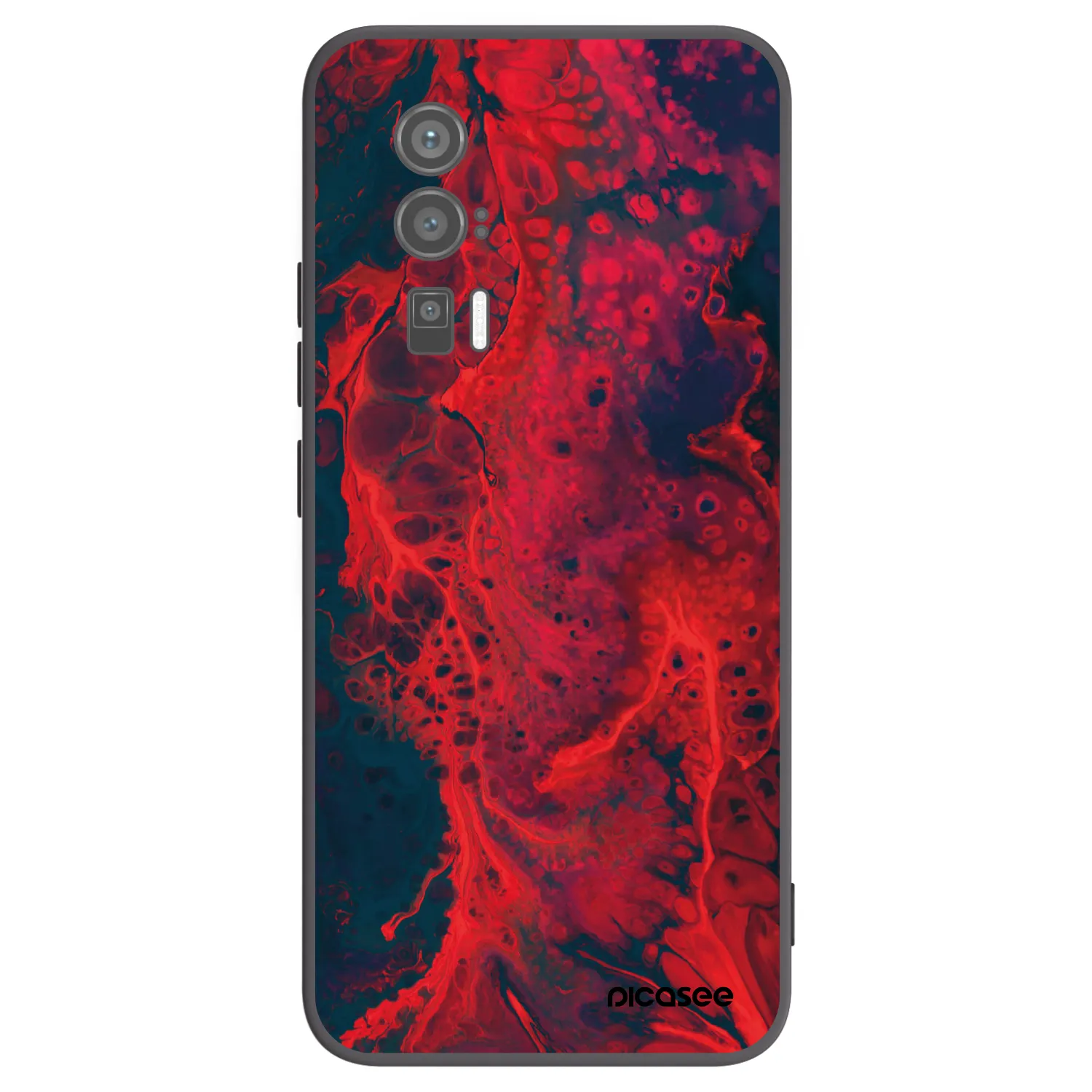 Picasee fekete szilikon tok az alábbi mobiltelefonokra Xiaomi Poco F5 Pro 5G - Organic red
