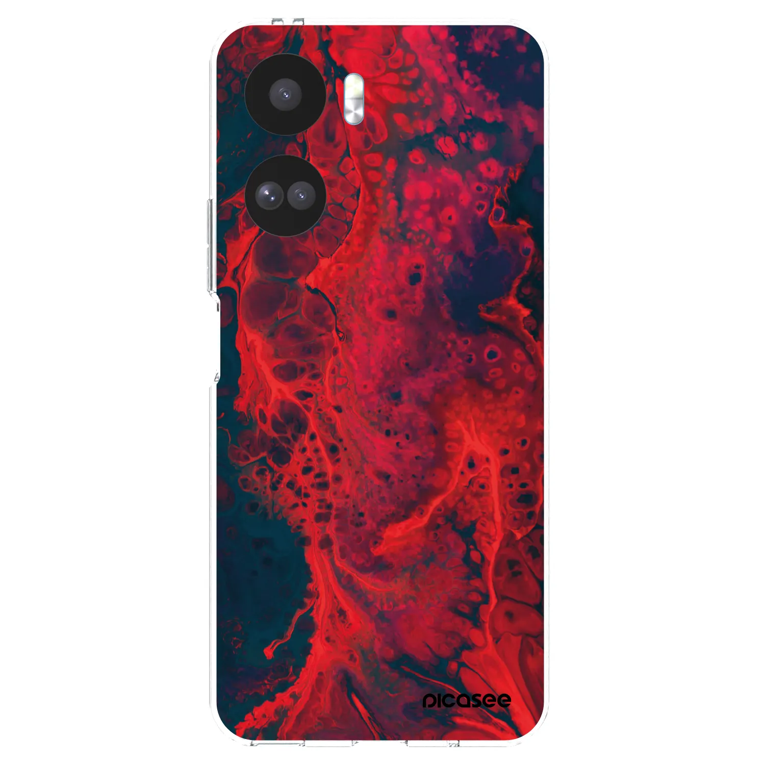 Picasee átlátszó szilikon tok az alábbi mobiltelefonokra Honor 90 Lite 5G - Organic red