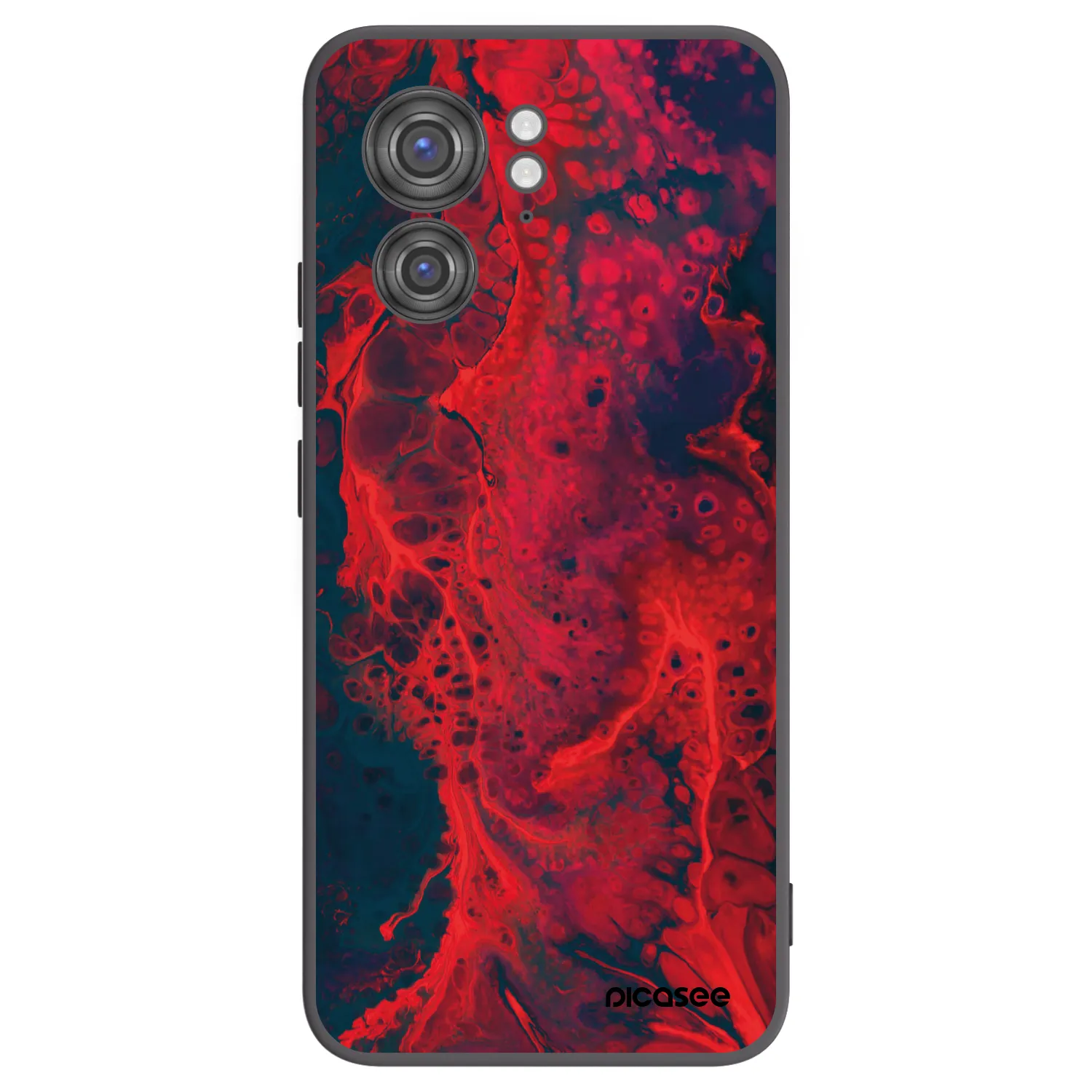 Picasee fekete szilikon tok az alábbi mobiltelefonokra Motorola Edge 40 - Organic red