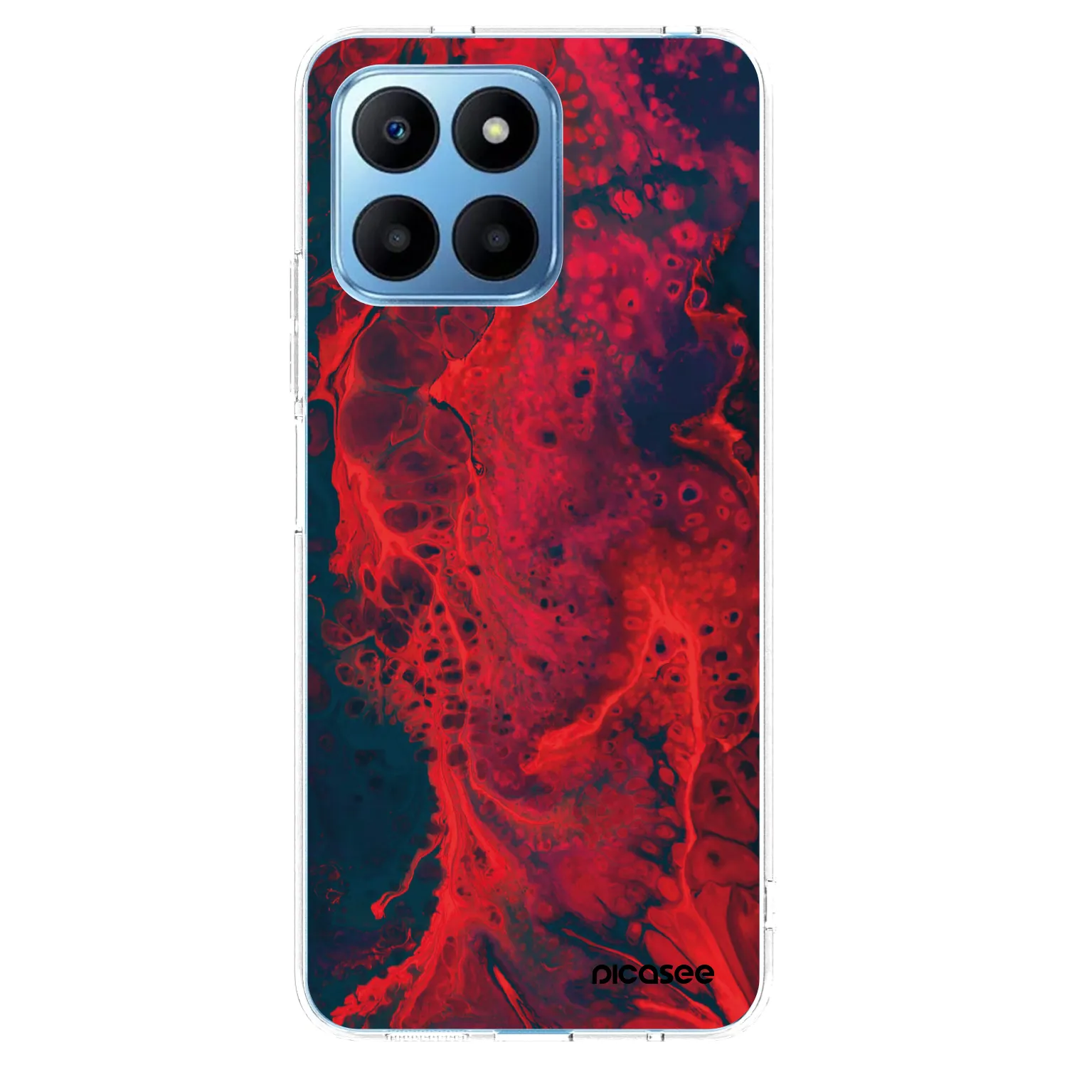 Picasee átlátszó szilikon tok az alábbi mobiltelefonokra Honor 70 Lite - Organic red