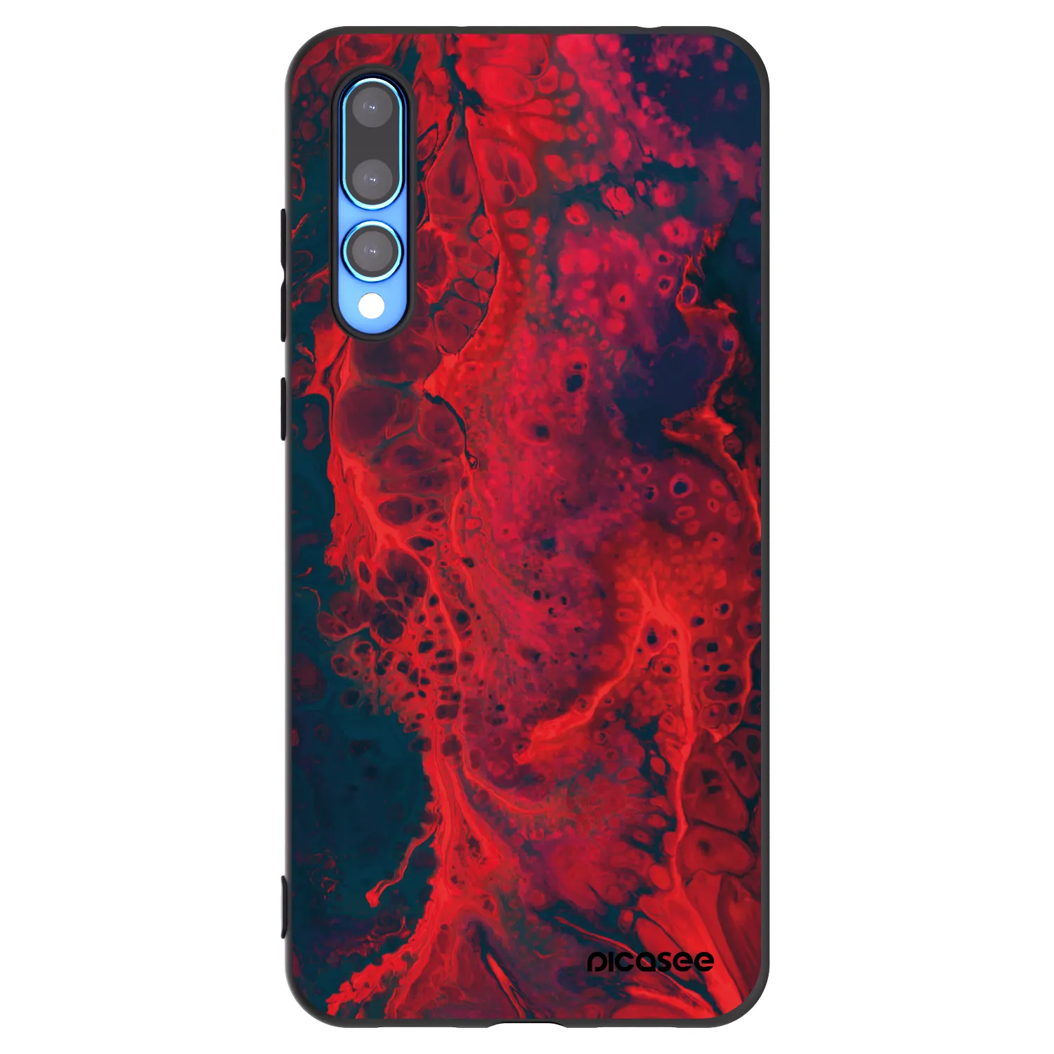 Picasee fekete szilikon tok az alábbi mobiltelefonokra Huawei P20 Pro - Organic red