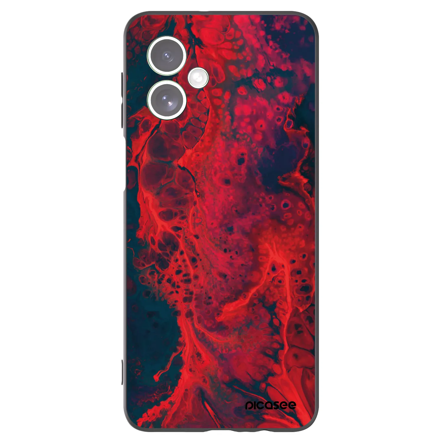 Picasee fekete szilikon tok az alábbi mobiltelefonokra Motorola Moto G54 5G - Organic red