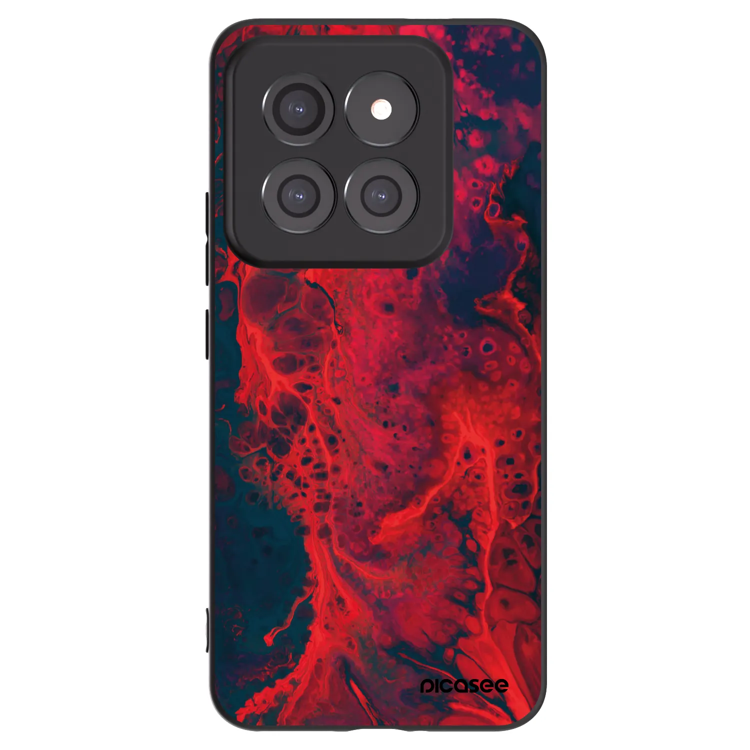 Picasee fekete szilikon tok az alábbi mobiltelefonokra Xiaomi 14 Pro - Organic red