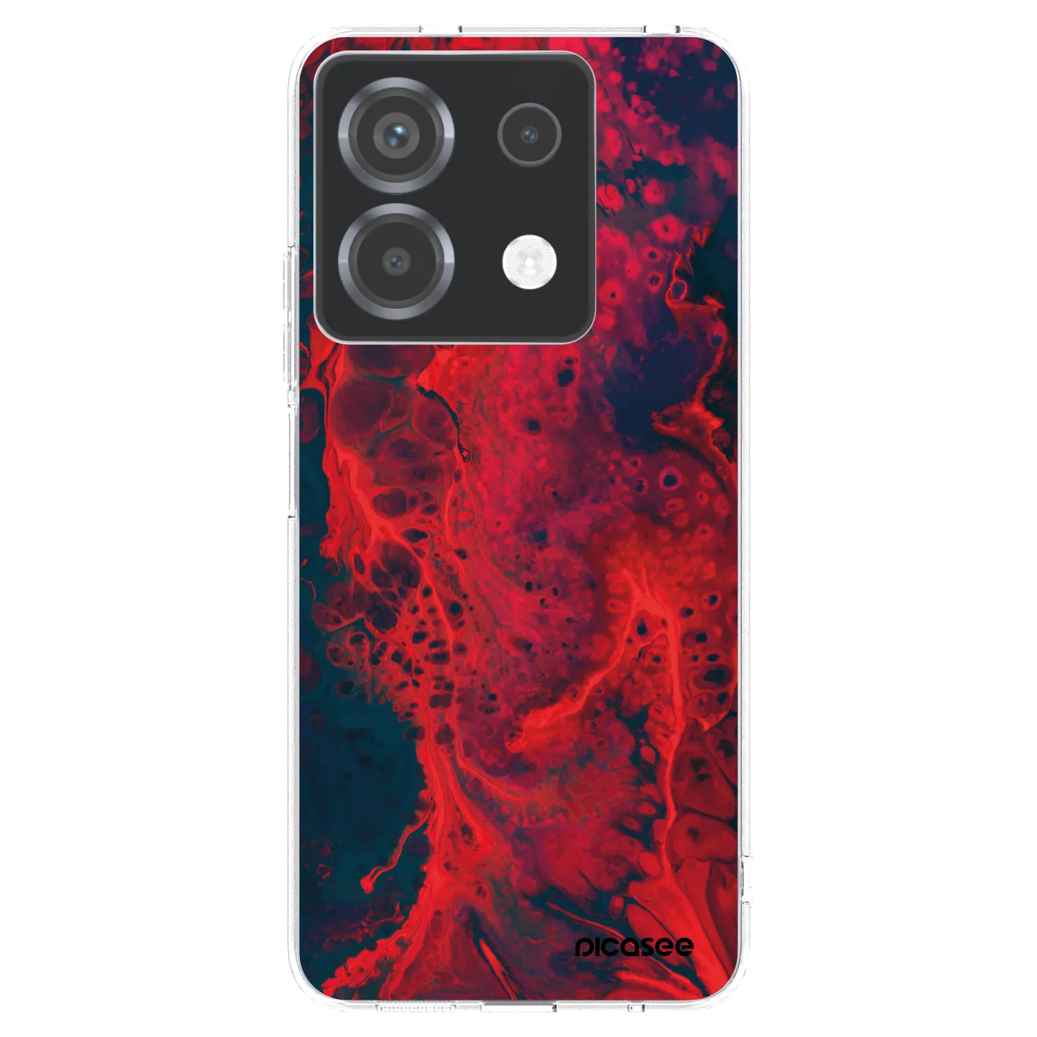Picasee átlátszó szilikon tok az alábbi mobiltelefonokra Xiaomi Poco X6 - Organic red