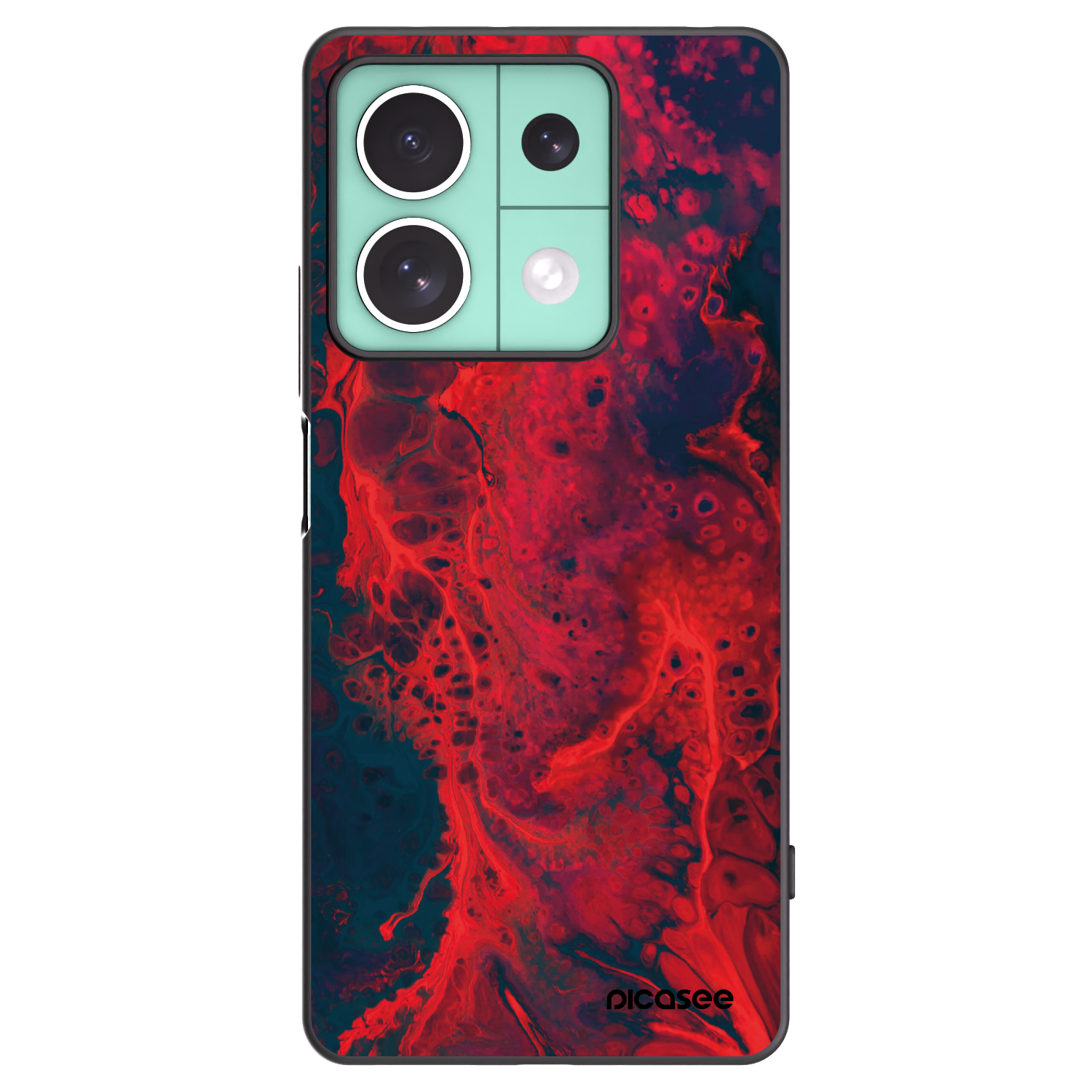 Picasee fekete szilikon tok az alábbi mobiltelefonokra Xiaomi Redmi Note 13 5G - Organic red