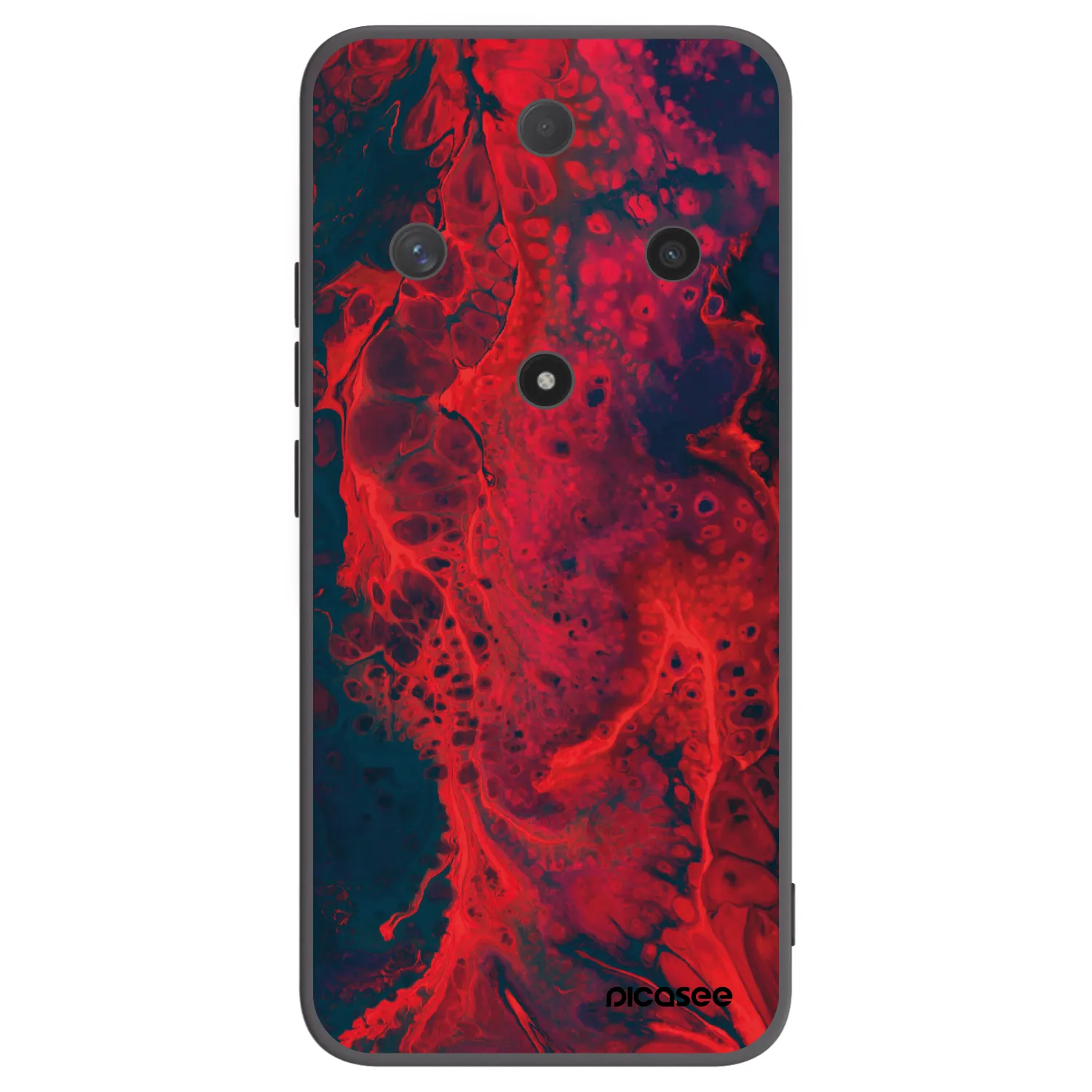 Picasee fekete szilikon tok az alábbi mobiltelefonokra Honor Magic6 Lite 5G - Organic red