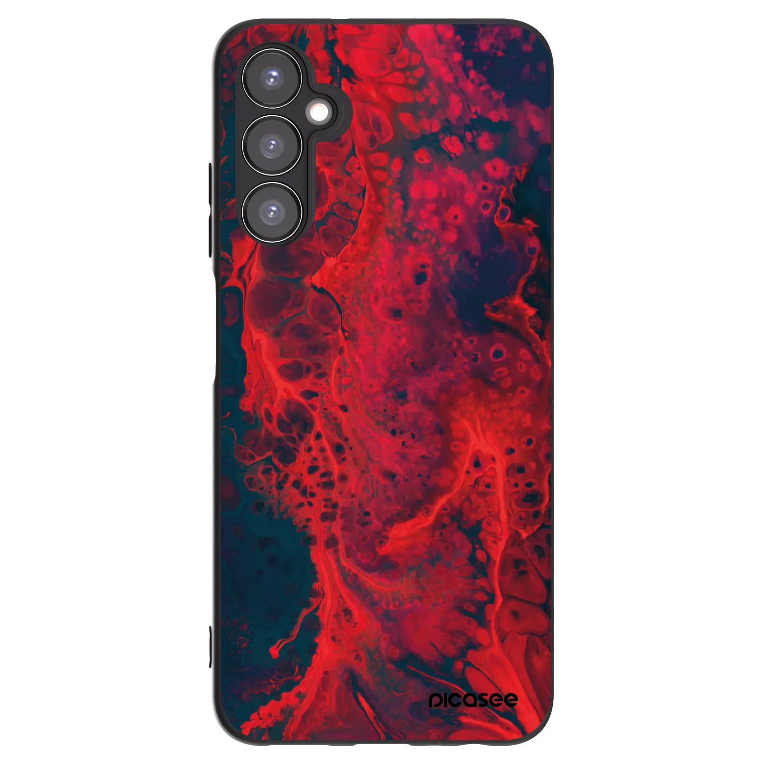 Picasee fekete szilikon tok az alábbi mobiltelefonokra Samsung Galaxy A05s A057G - Organic red