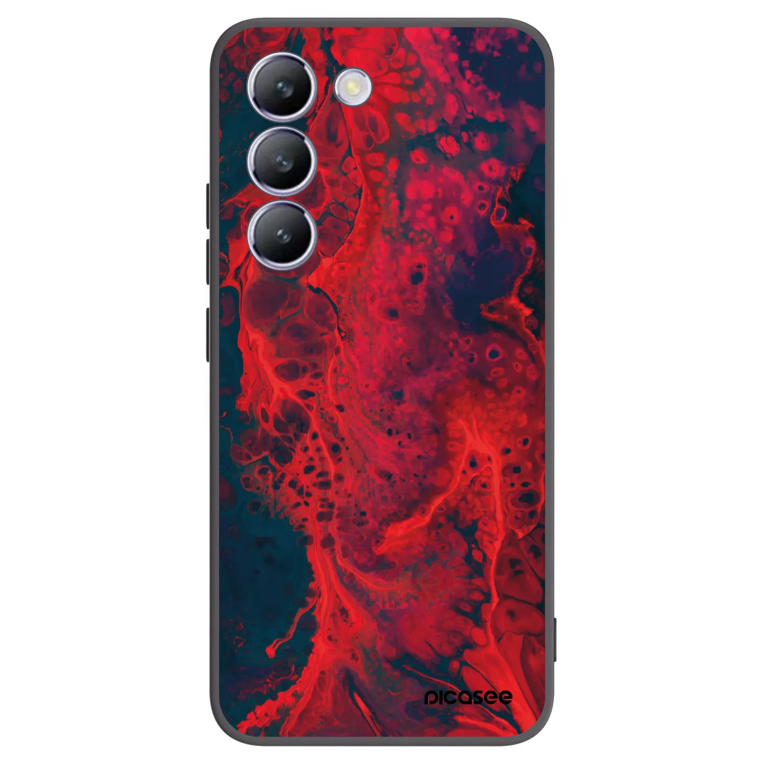 Picasee fekete szilikon tok az alábbi mobiltelefonokra Vivo V40 SE 5G - Organic red