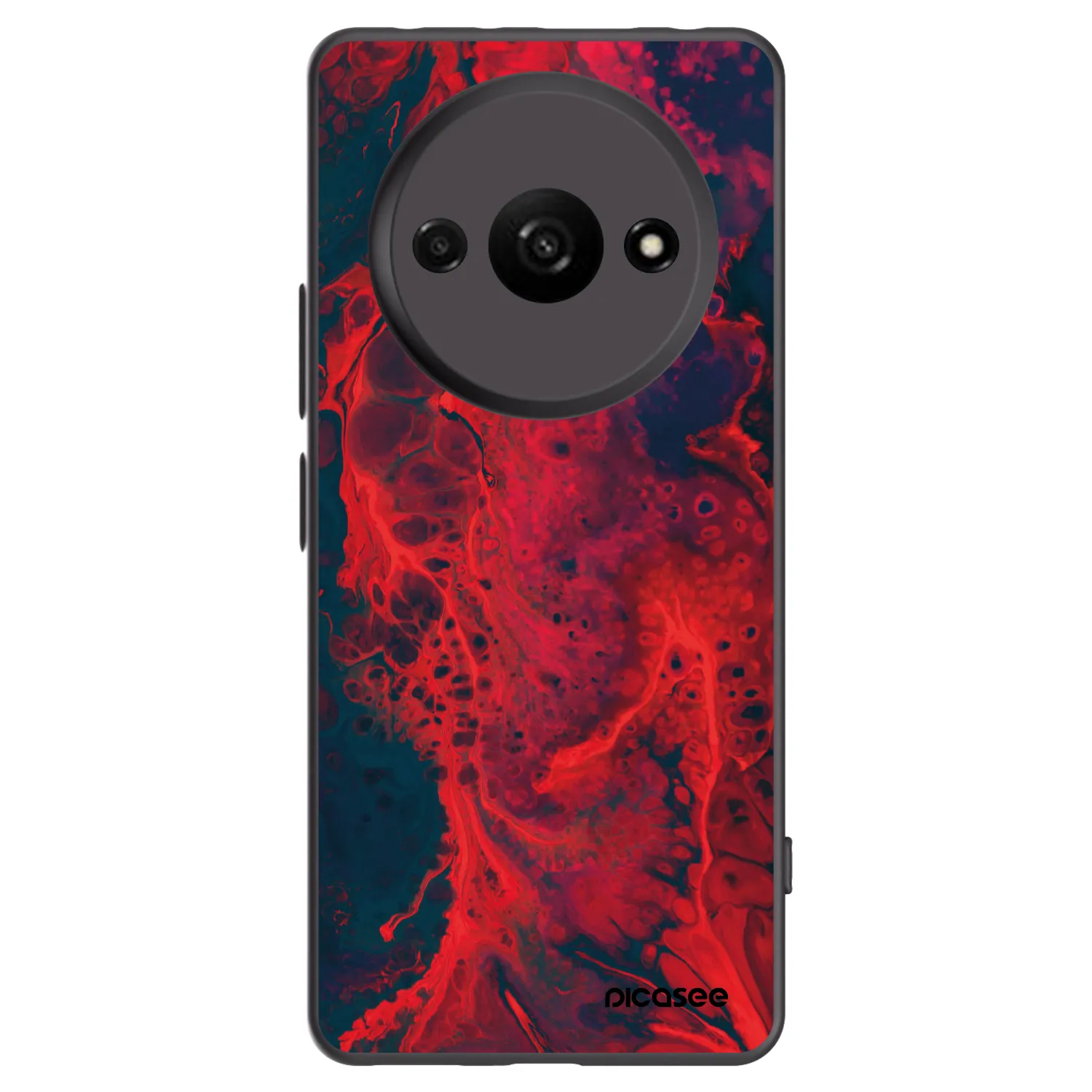 Picasee fekete szilikon tok az alábbi mobiltelefonokra Xiaomi Redmi A3 - Organic red