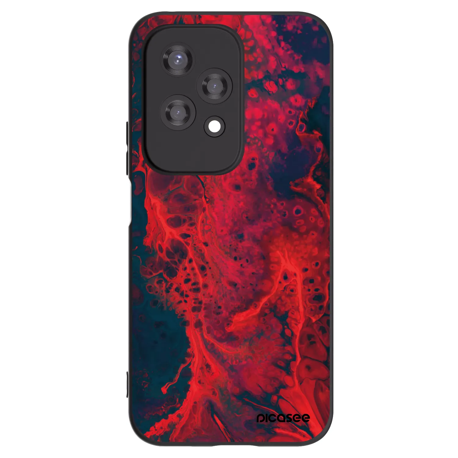 Picasee fekete szilikon tok az alábbi mobiltelefonokra Honor 200 Lite - Organic red