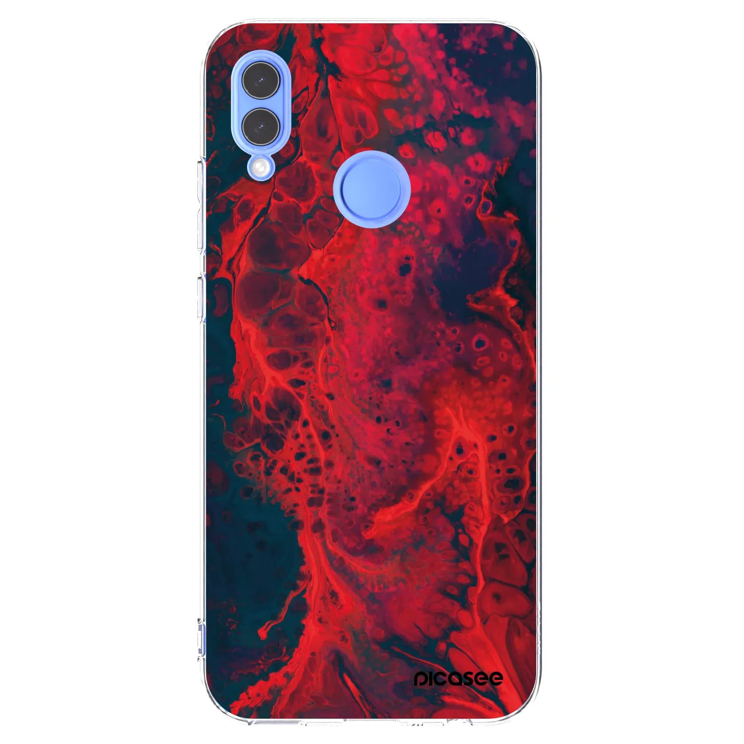 Picasee átlátszó szilikon tok az alábbi mobiltelefonokra Honor 10 Lite - Organic red