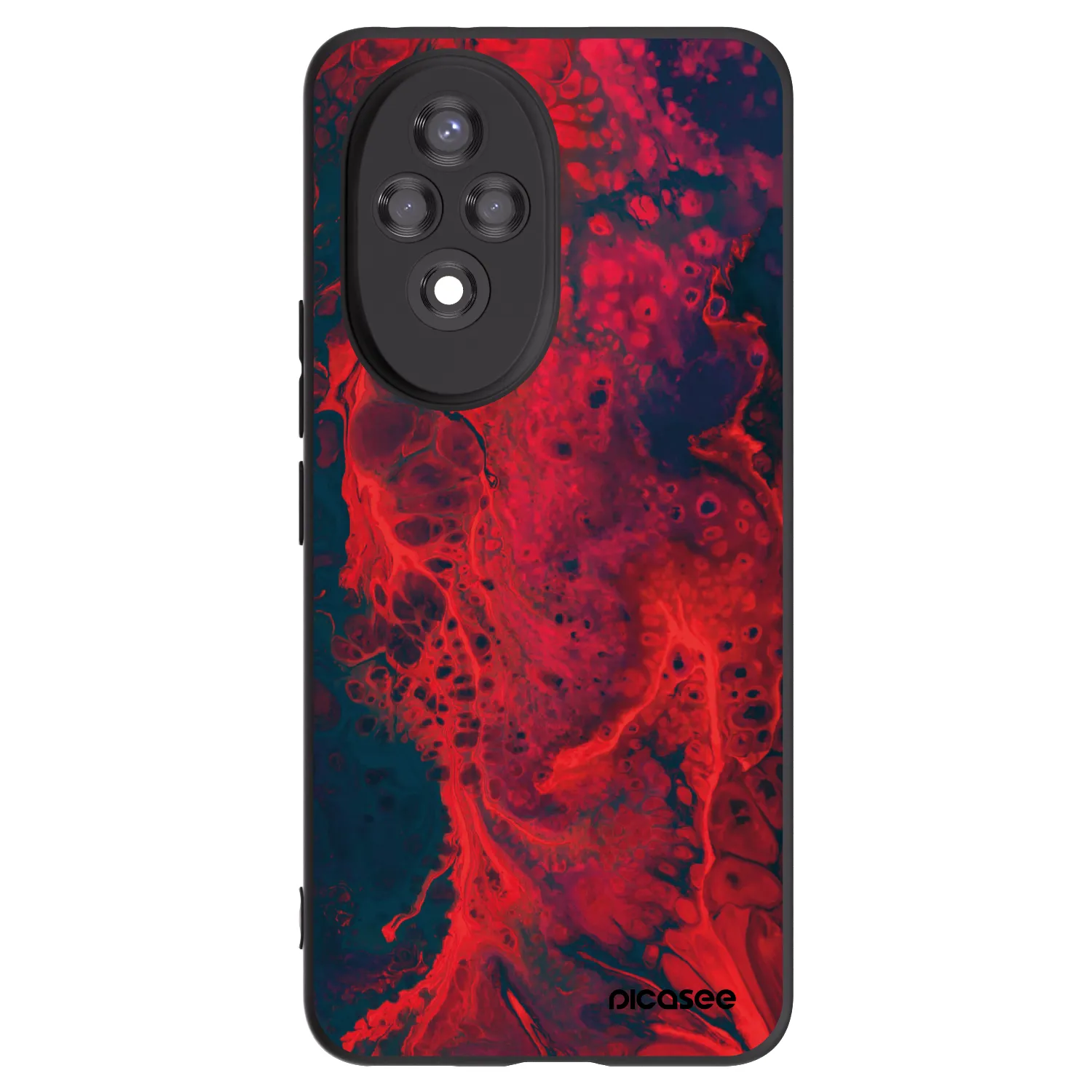 Picasee fekete szilikon tok az alábbi mobiltelefonokra Honor 200 5G - Organic red