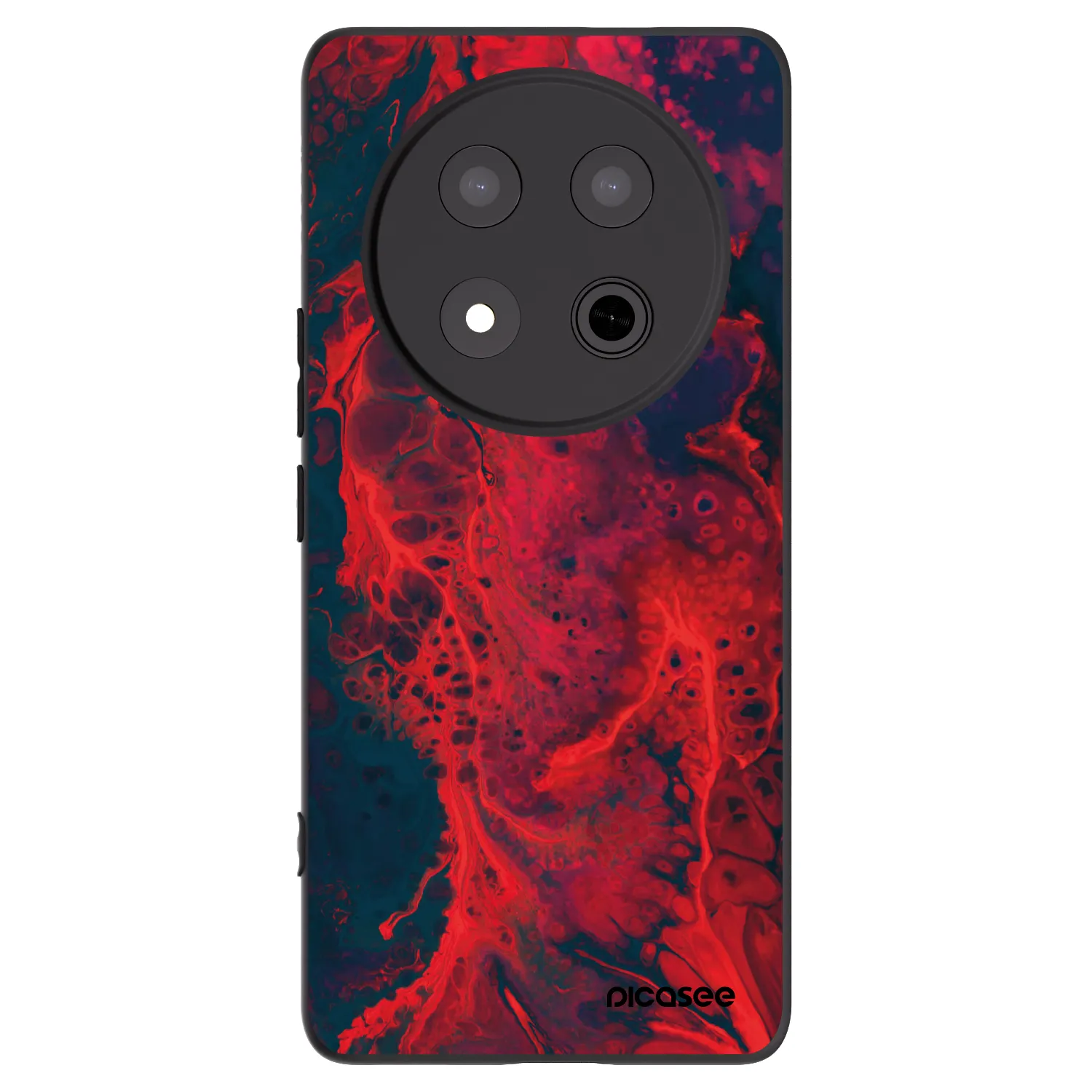 Picasee fekete szilikon tok az alábbi mobiltelefonokra Honor Magic7 Lite 5G - Organic red