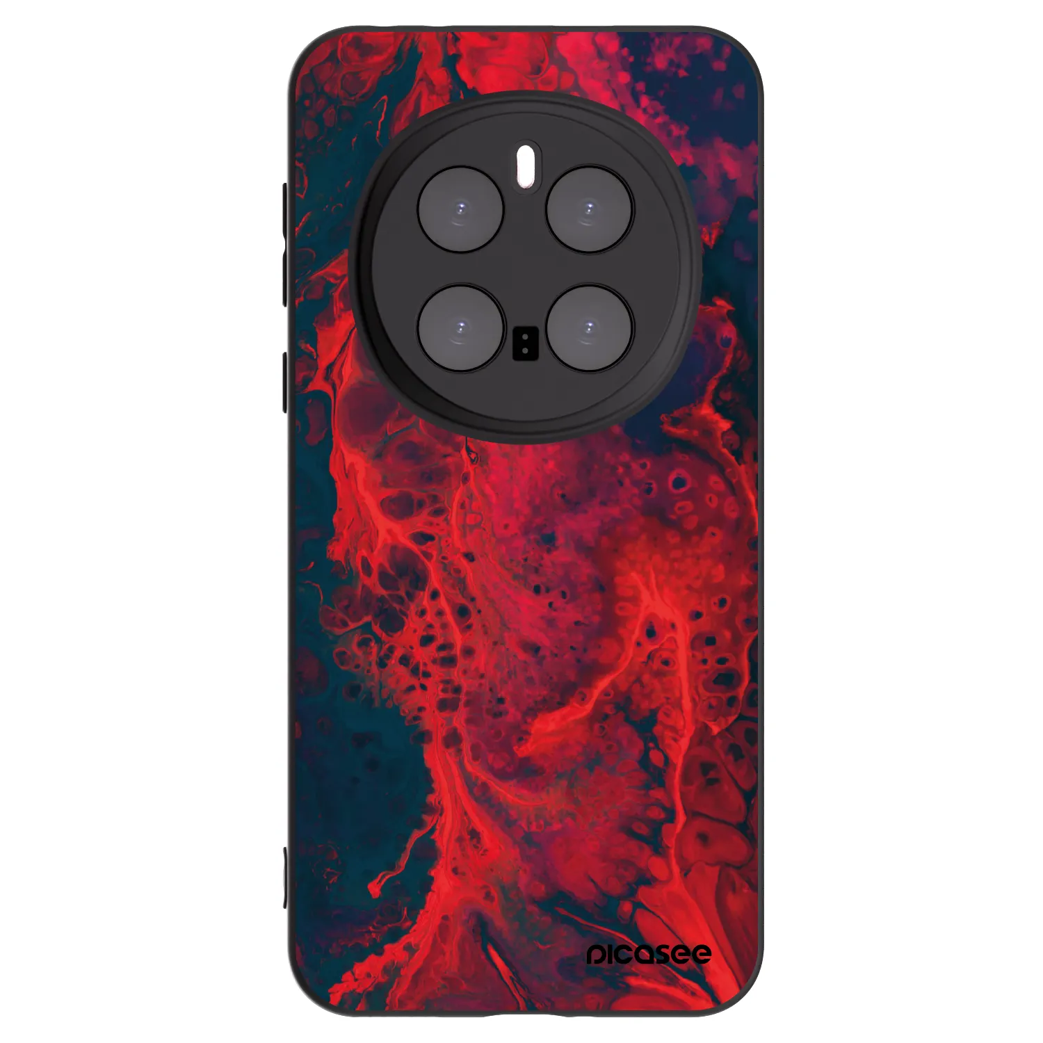 Picasee fekete szilikon tok az alábbi mobiltelefonokra Honor Magic7 Pro 5G - Organic red