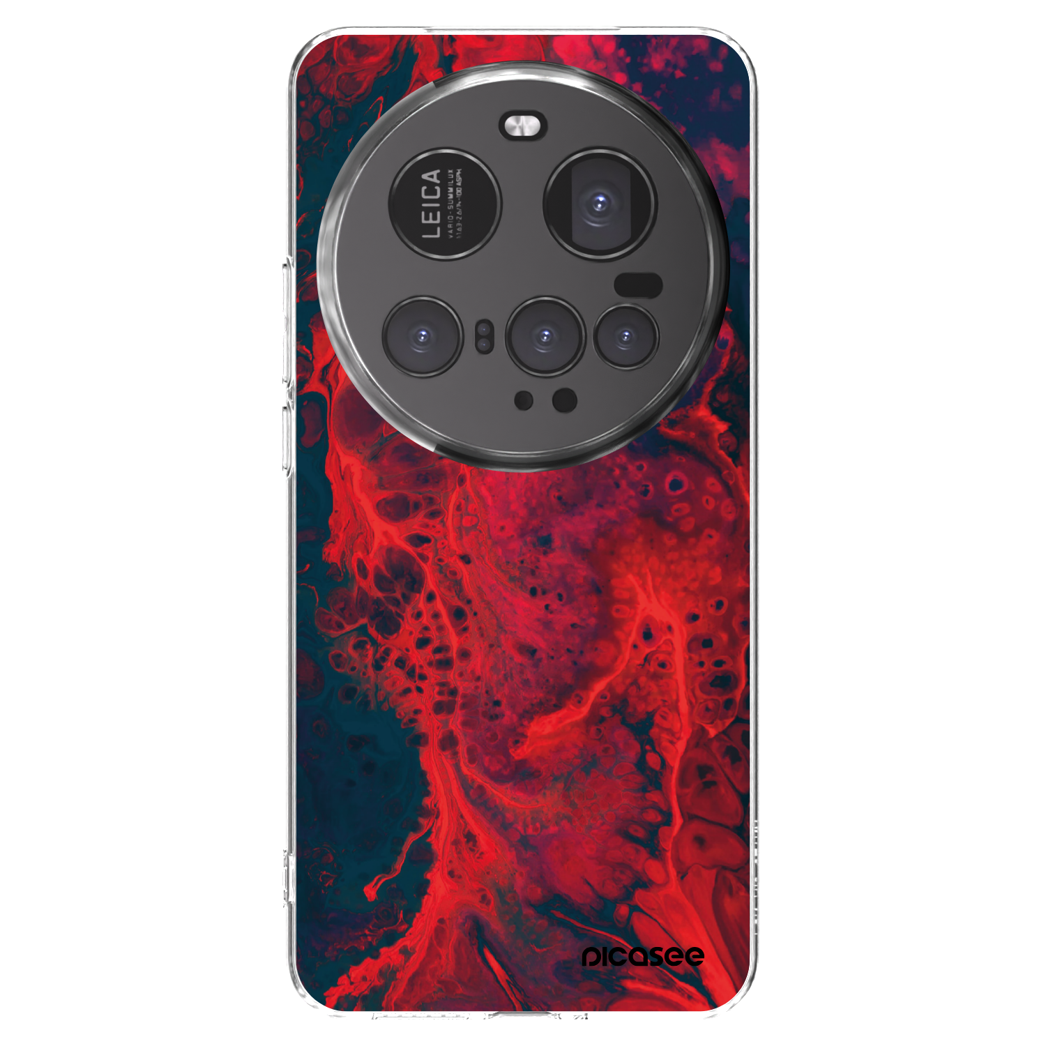 Picasee átlátszó szilikon tok az alábbi mobiltelefonokra Xiaomi 15 Ultra - Organic red