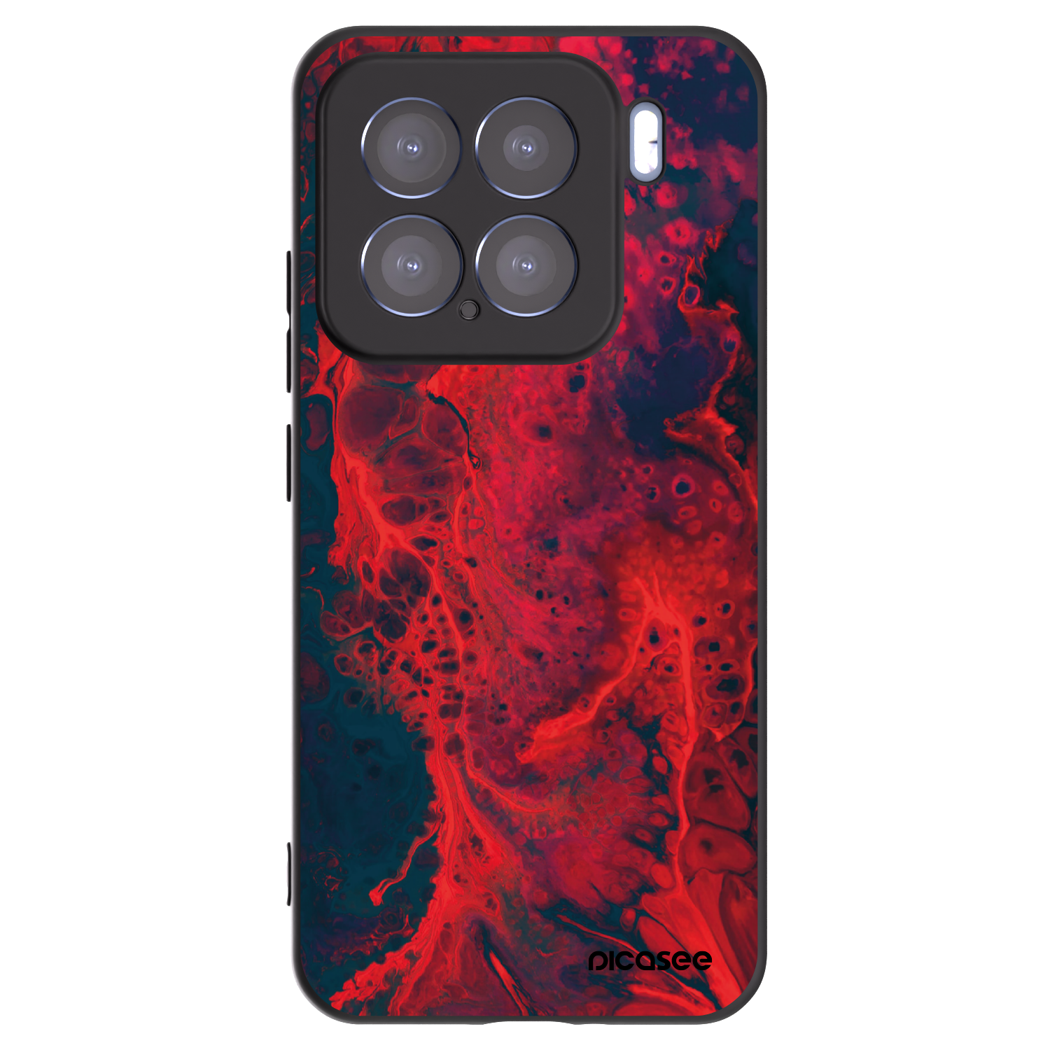 Picasee fekete szilikon tok az alábbi mobiltelefonokra Xiaomi 15 - Organic red