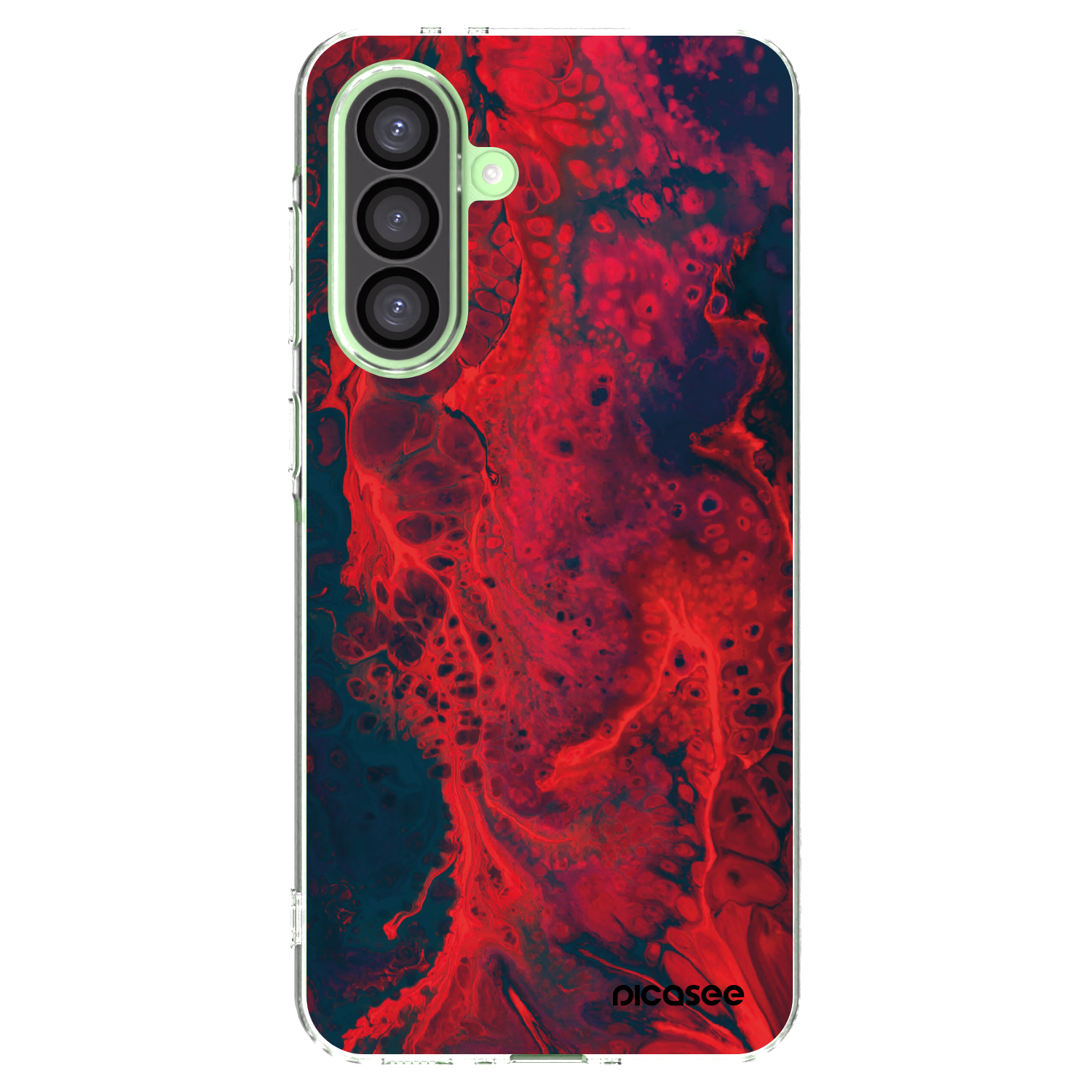 Picasee átlátszó szilikon tok az alábbi mobiltelefonokra Samsung Galaxy A26 5G A266B - Organic red