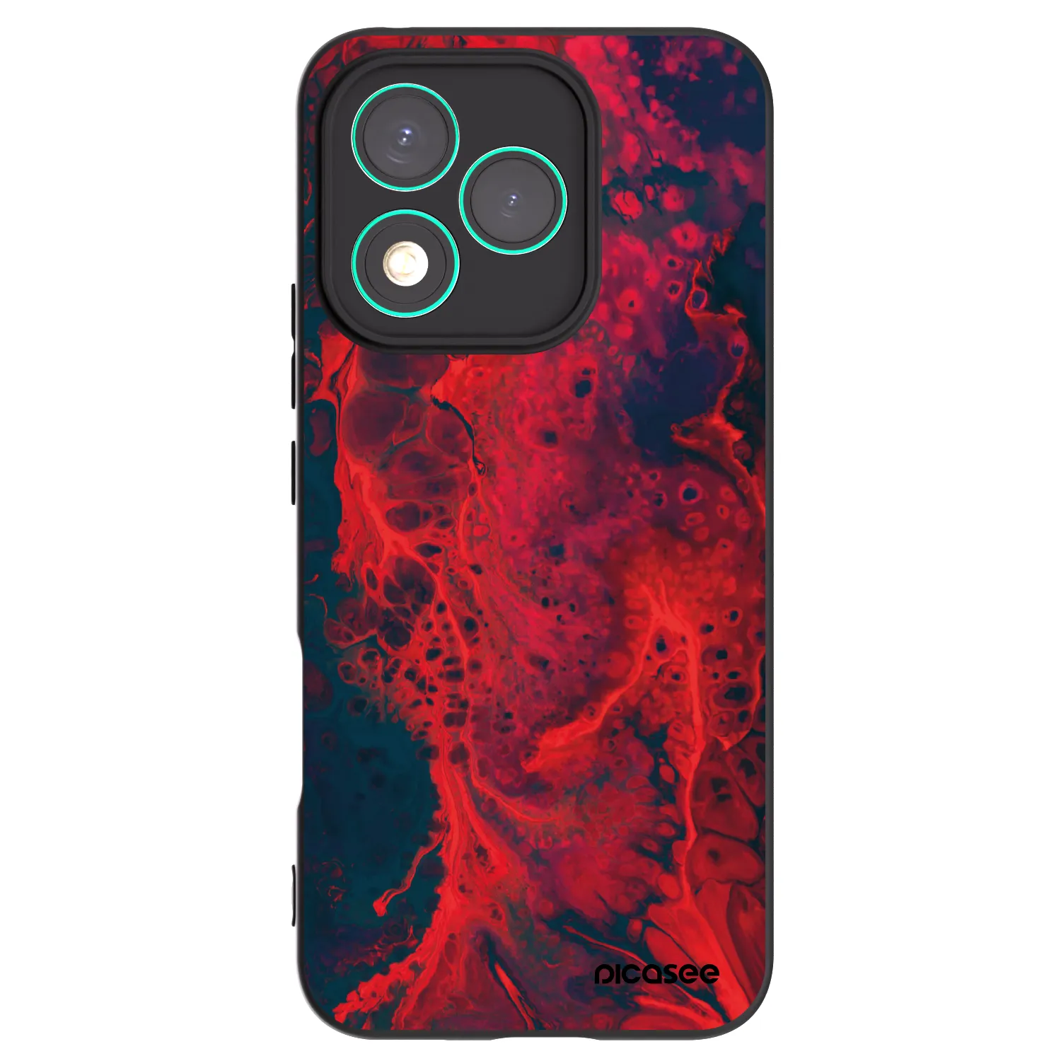 Picasee fekete szilikon tok az alábbi mobiltelefonokra Honor 400 Lite 5G - Organic red