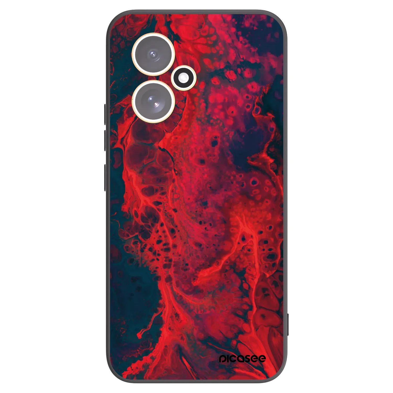 Picasee fekete szilikon tok az alábbi mobiltelefonokra Honor 400 5G - Organic red