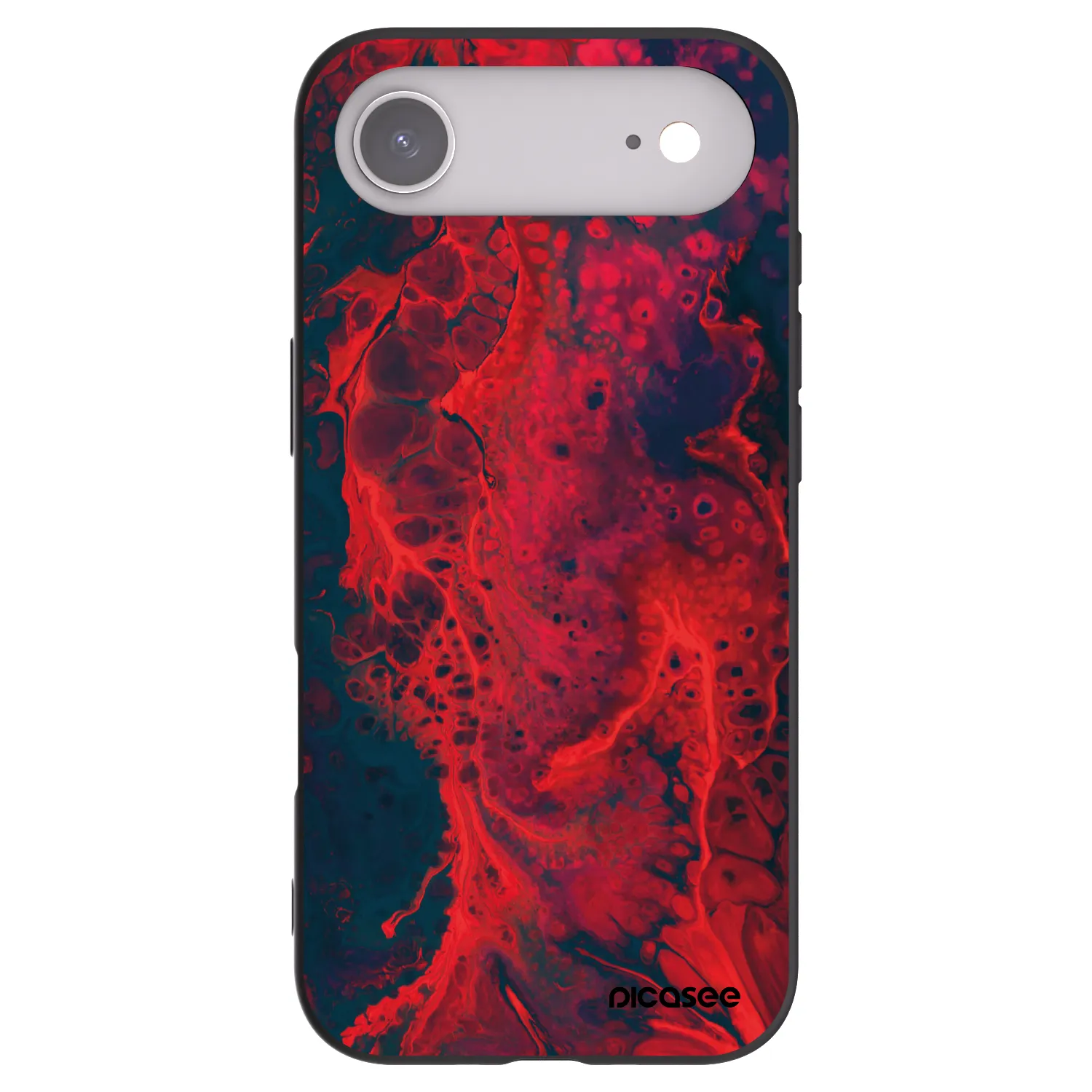 Picasee fekete szilikon tok az alábbi mobiltelefonokra Apple iPhone Air - Organic red